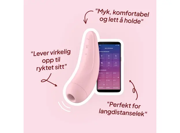 Вибратор Satisfyer Curvy 2+ Pink с воздушным давлением - изображение 10