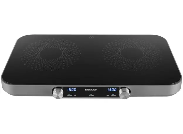 Настольная плита электрическая Sencor SmoothCook SCP2803BK двухконфорочная 