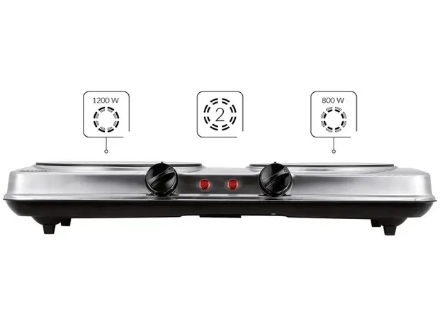 Настольная плита электрическая MPM MKE-20 двухконфорочная - изображение 3