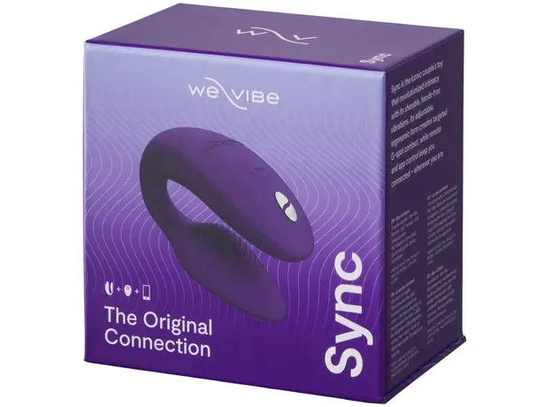 Вибратор для пар We-Vibe Sync 2 Purple с управлением через приложение, Цвет: Фиолетовый - изображение 19