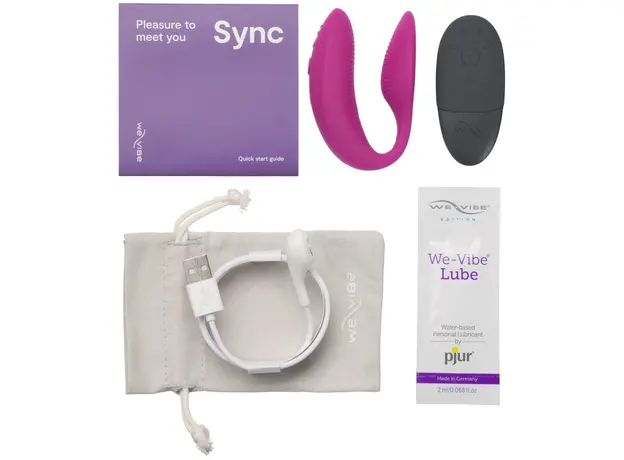Вибратор для пар We-Vibe Sync 2 Pink с управлением через приложение, Цвет: Розовый - изображение 19