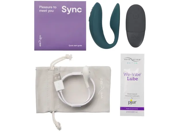 Вибратор для пар We-Vibe Sync 2 Velvet Green с управлением через приложение, Цвет: Темно-зеленый - изображение 10