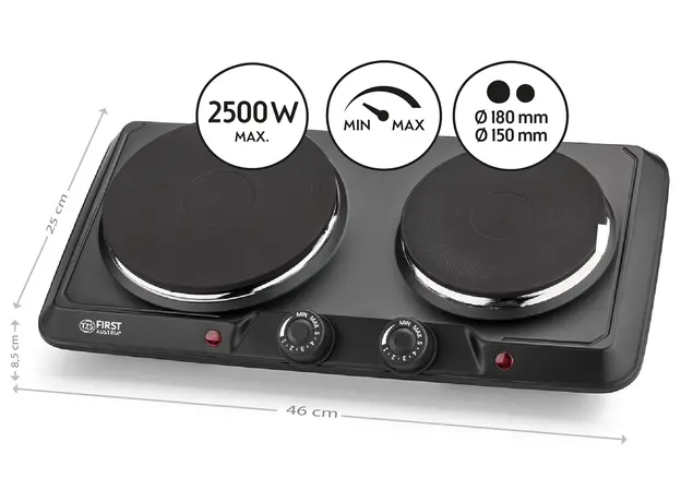 Настольная плита электрическая FIRST Austria FA-5083-5 двухконфорочная - изображение 4