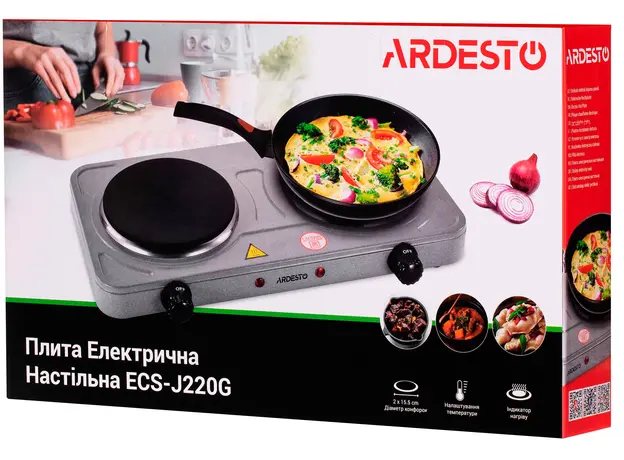 Настольная плита Ardesto ECS-J220G двухконфорочная - изображение 6