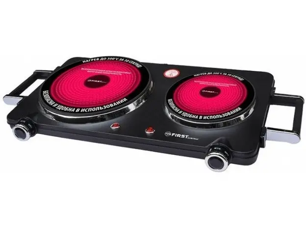 Настольная плита электрическая FIRST FA-5096-6 двухконфорочная - изображение 3