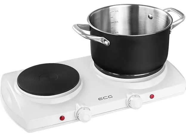 Настольная плита электрическая ECG EV 2512 White - изображение 4