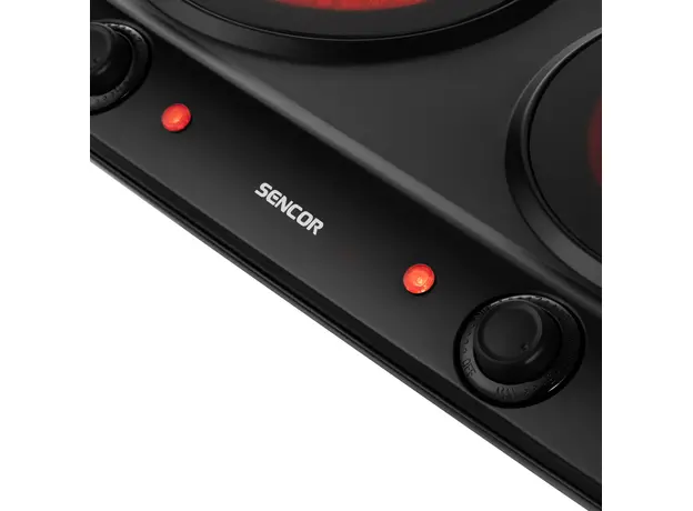Плита настольная электрическая Sencor SCP2263BK Hi - Light черная - изображение 5
