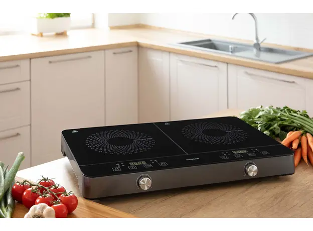 Настольная плита электрическая Sencor SCP 4201GY двухконфорочная - изображение 10