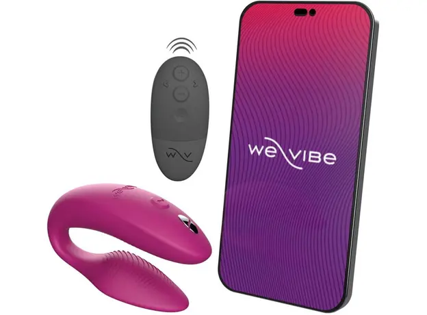 Вибратор для пар We-Vibe Sync 2 Pink с управлением через приложение, Цвет: Розовый - изображение 15
