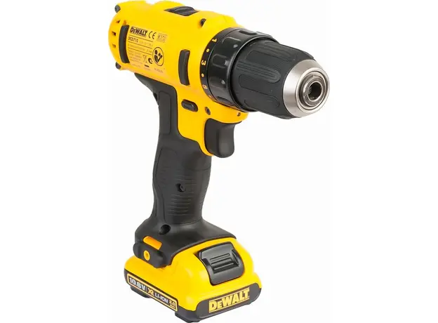 Дрель-шуруповерт аккумуляторный DeWalt DCD710D2 12 В, 2 аккумулятора по 2.0 Ah - изображение 3