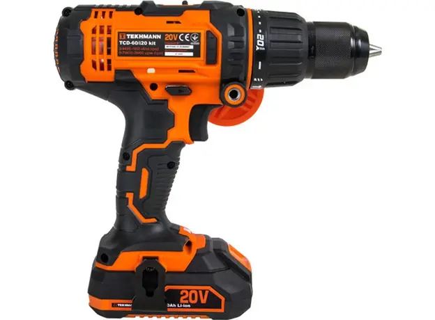 Акумуляторний дриль-шуруповерт Tekhmann TCD-60/i20 kit - зображення 3