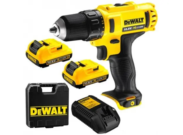 Дрель-шуруповерт аккумуляторный DeWalt DCD710D2 12 В, 2 аккумулятора по 2.0 Ah - изображение 5
