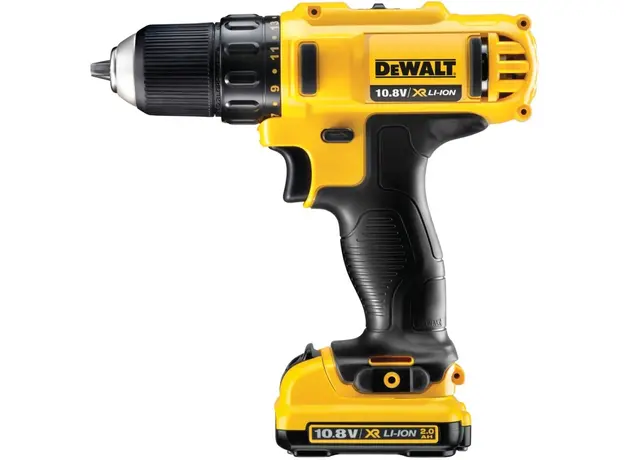 Дрель-шуруповерт аккумуляторный DeWalt DCD710D2 12 В, 2 аккумулятора по 2.0 Ah 