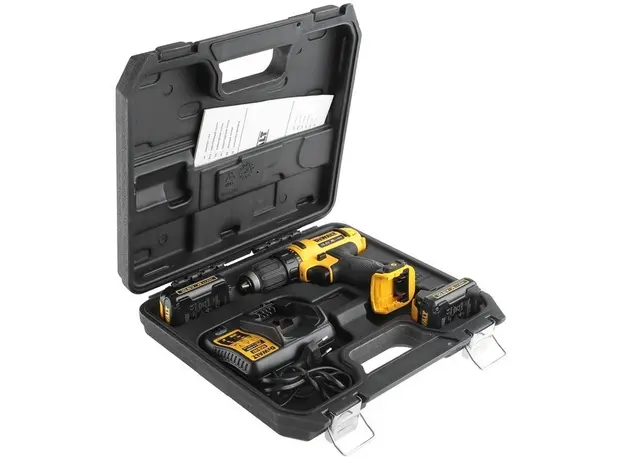 Дрель-шуруповерт аккумуляторный DeWalt DCD710D2 12 В, 2 аккумулятора по 2.0 Ah - изображение 11