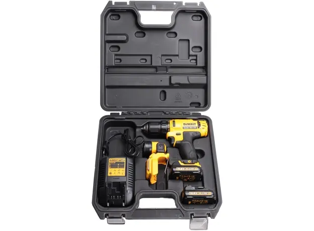 Дрель-шуруповерт аккумуляторный DeWalt DCD710D2 12 В, 2 аккумулятора по 2.0 Ah - изображение 12