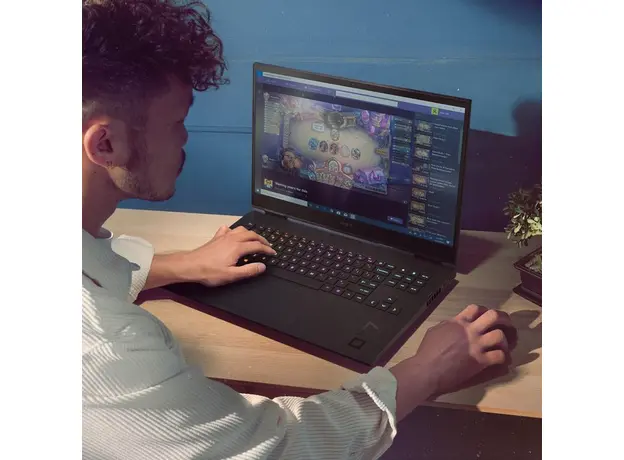 Игровой ноутбук HP OMEN 17-ck2000 [17-CK2002UA 8A803EA] Shadow Black - изображение 11