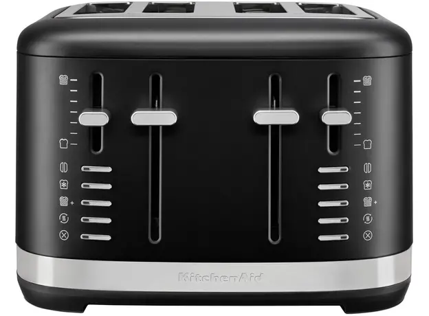 Тостер KitchenAid 5KMT4109EBM, Страна регистрации бренда: США, Страна производитель: Китай, Доминирующий цвет: Черный матовый 