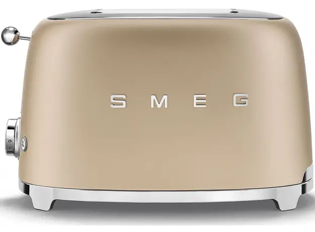 Тостер Smeg TSF01CHMEU, Страна регистрации бренда: Италия, Страна производитель: Китай, Доминирующий цвет: Золотистый - изображение 2