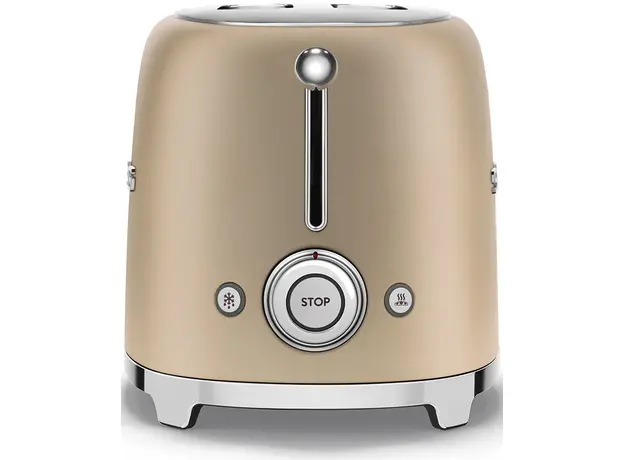 Тостер Smeg TSF01CHMEU, Страна регистрации бренда: Италия, Страна производитель: Китай, Доминирующий цвет: Золотистый - изображение 4