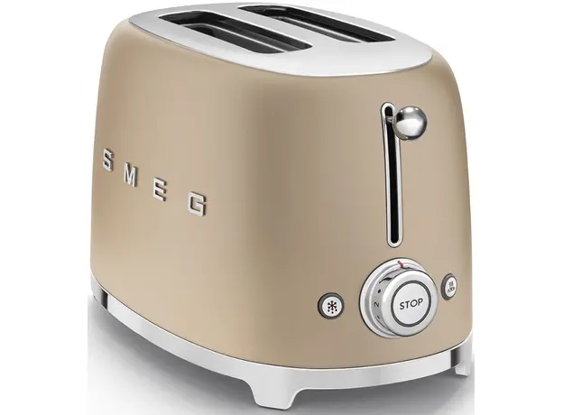Тостер Smeg TSF01CHMEU, Страна регистрации бренда: Италия, Страна производитель: Китай, Доминирующий цвет: Золотистый - изображение 5