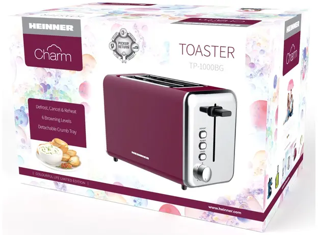 Тостер HEINNER TP-1000BG - изображение 2
