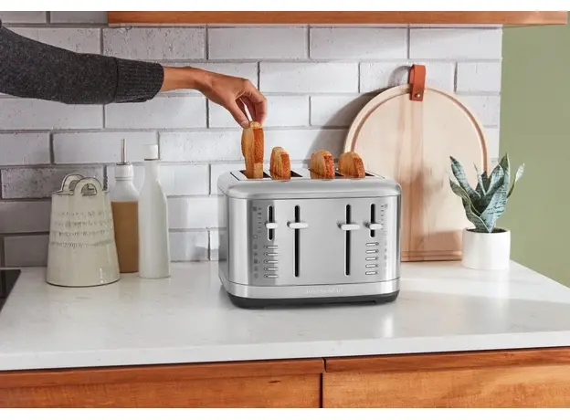 Тостер KitchenAid 5KMT4109ESX, Страна регистрации бренда: США, Страна производитель: Китай, Доминирующий цвет: Нержавеющая сталь - изображение 8