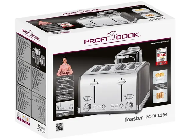 Тостер Profi Cook PC-TА 1194 Anthracite - изображение 6