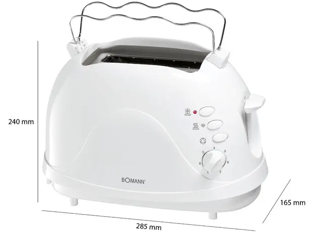 Тостер Bomann TA 246 CB white - изображение 4