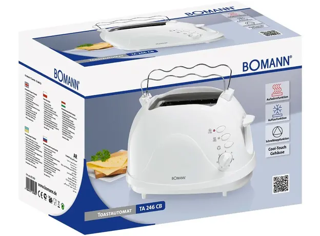 Тостер Bomann TA 246 CB white - изображение 5