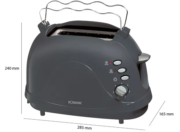 Тостер Bomann TA 246 CB grey - изображение 2