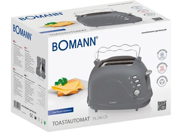 Тостер Bomann TA 246 CB grey - изображение 4