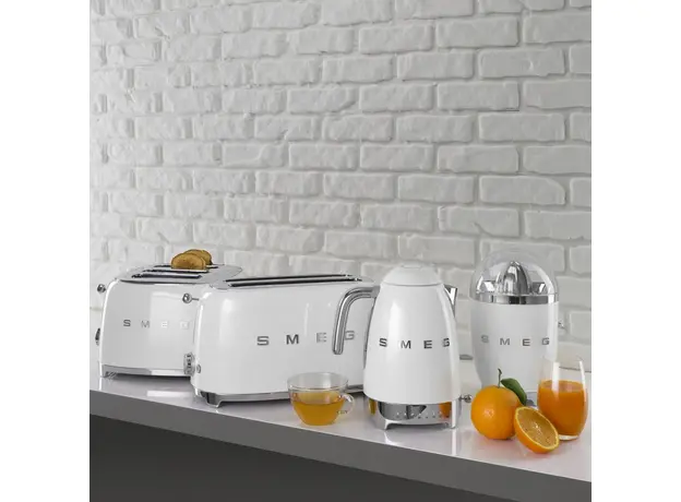 Тостер Smeg 50' Style White TSF03WHEU (8017709263409), Страна регистрации бренда: Италия, Страна производитель: Китай, Доминирующий цвет: Белый - изображение 7