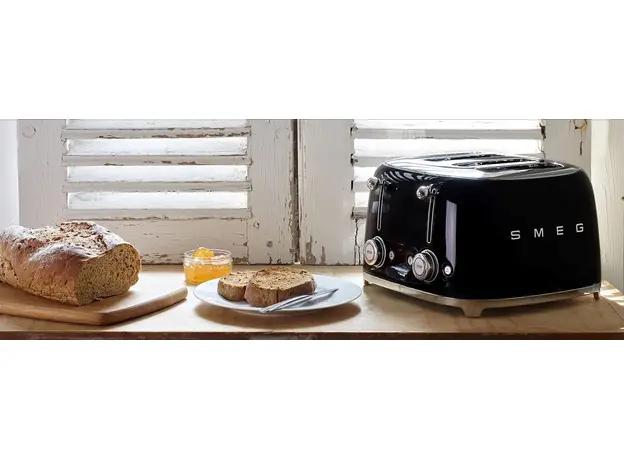 Тостер Smeg 50' Style Black TSF03BLEU (8017709263362), Страна регистрации бренда: Италия, Страна производитель: Китай, Доминирующий цвет: Черный - изображение 9