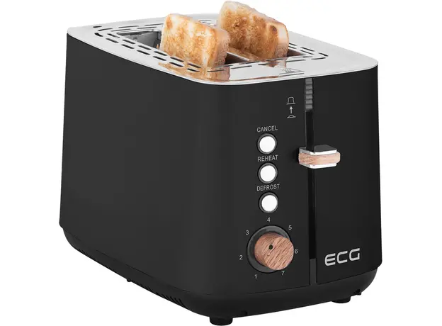 Тостер ECG Timber ST2768 Black - изображение 3