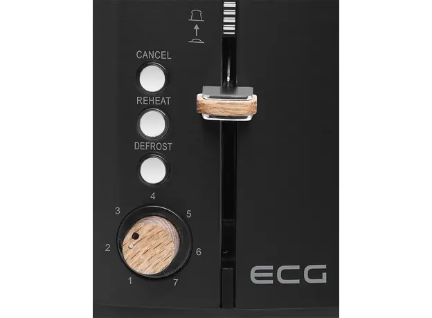 Тостер ECG Timber ST2768 Black - изображение 6