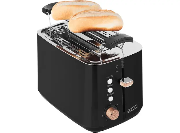 Тостер ECG Timber ST2768 Black - изображение 8
