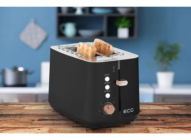 Тостер ECG Timber ST2768 Black - изображение 12