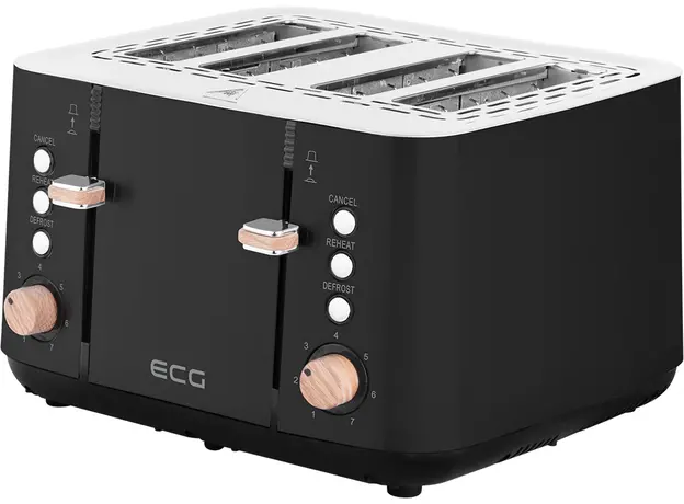 Тостер ECG Timber ST4768 Black - изображение 2