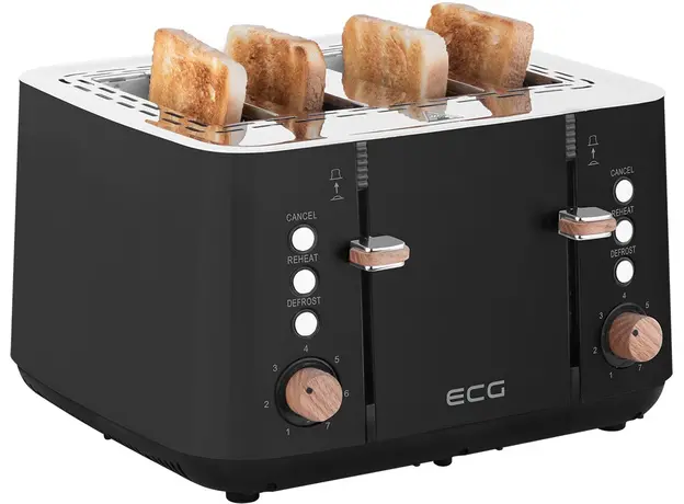 Тостер ECG Timber ST4768 Black - изображение 3