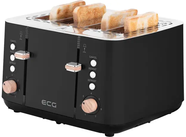 Тостер ECG Timber ST4768 Black - изображение 4