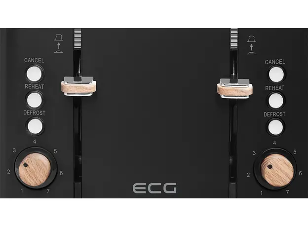 Тостер ECG Timber ST4768 Black - изображение 6