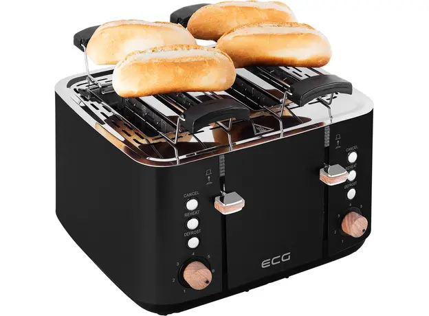 Тостер ECG Timber ST4768 Black - изображение 8