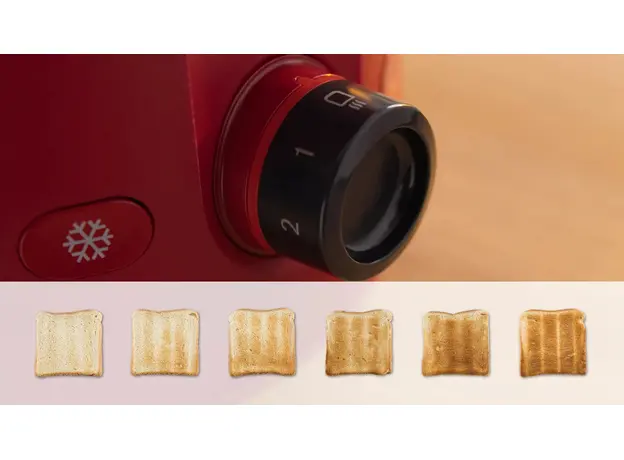 Тостер Bosch TAT2M124, Страна регистрации бренда: Германия, Страна производитель: Китай, Доминирующий цвет: Красный - изображение 5