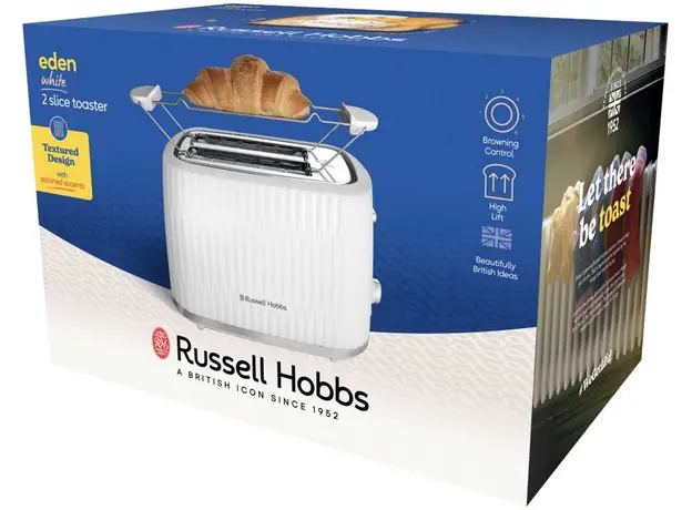 Тостер RUSSELL HOBBS Eden 2S 27370-56 White - изображение 7