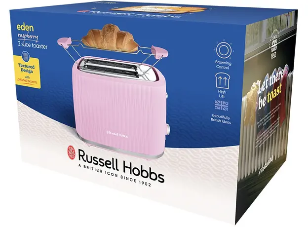 Тостер RUSSELL HOBBS Eden 2S 27372-56 Raspberry - изображение 3