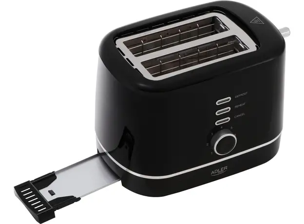 Тостер Adler AD 3224 Черный - изображение 4