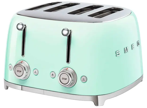 Тостер Smeg 50' Style Pastel Green TSF03PGEU (8017709263386), Страна регистрации бренда: Италия, Страна производитель: Китай, Доминирующий цвет: Зеленый 