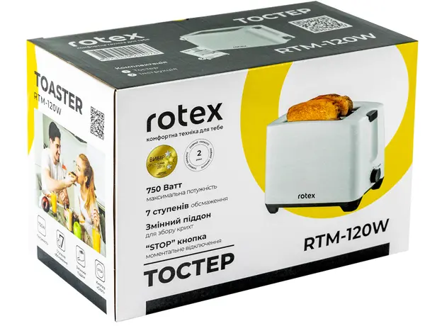 Тостер ROTEX RTM120-W - изображение 4