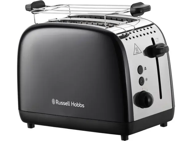 Тостер RUSSELL HOBBS Colours Plus 2S 26550-56, Страна регистрации бренда: Великобритания, Страна производитель: Китай, Доминирующий цвет: Черный 