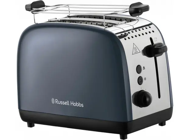 Тостер RUSSELL HOBBS Colours Plus 2S 26552-56, Страна регистрации бренда: Великобритания, Страна производитель: Китай, Доминирующий цвет: Серый 